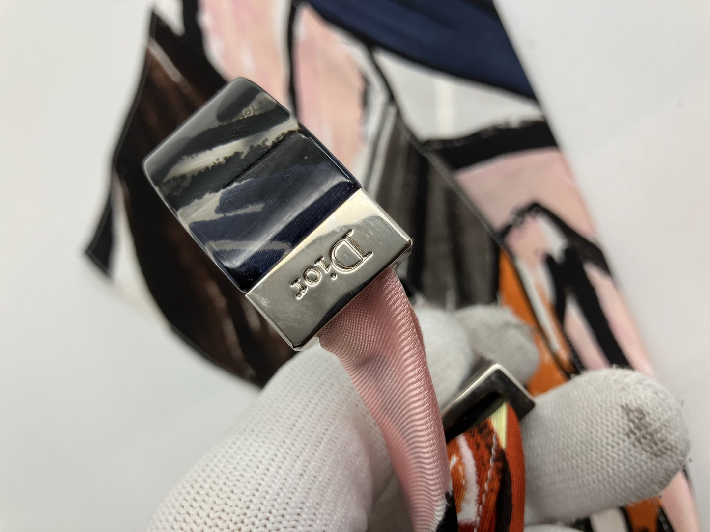 Dior バングル スカーフ付 ブレスレット 送料無料