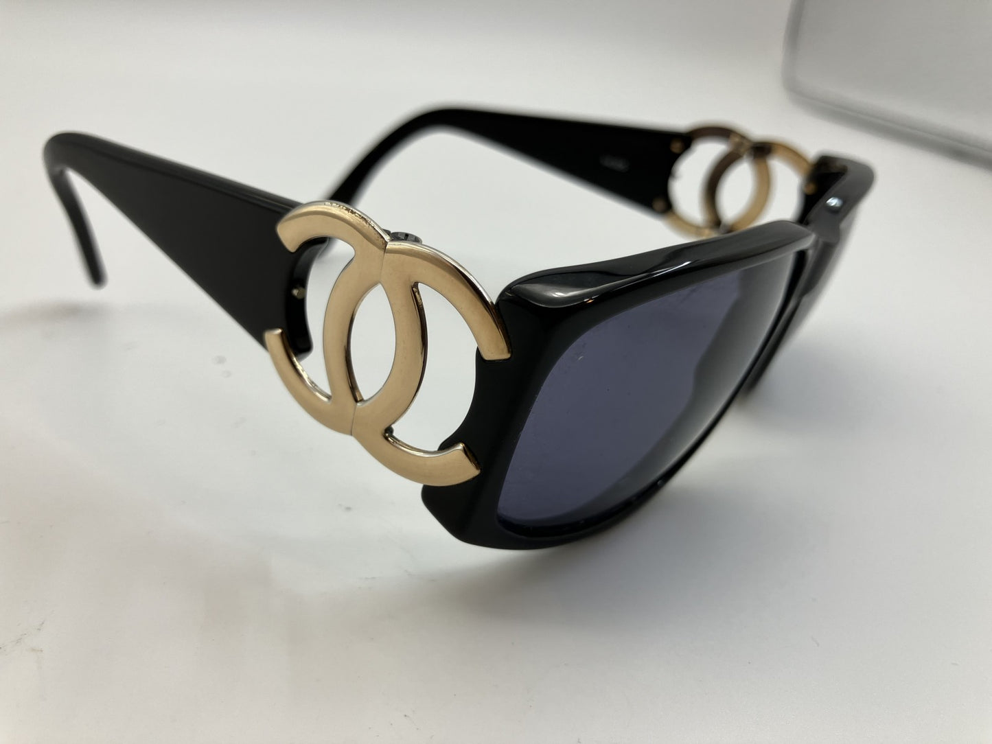 CHANEL Sunglasses 94305 Black with box, case and bag