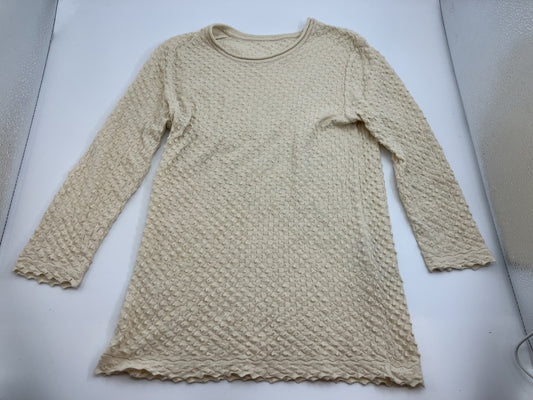 ISSEY MIYAKE Knit 100% cotton Beige Free shipping 