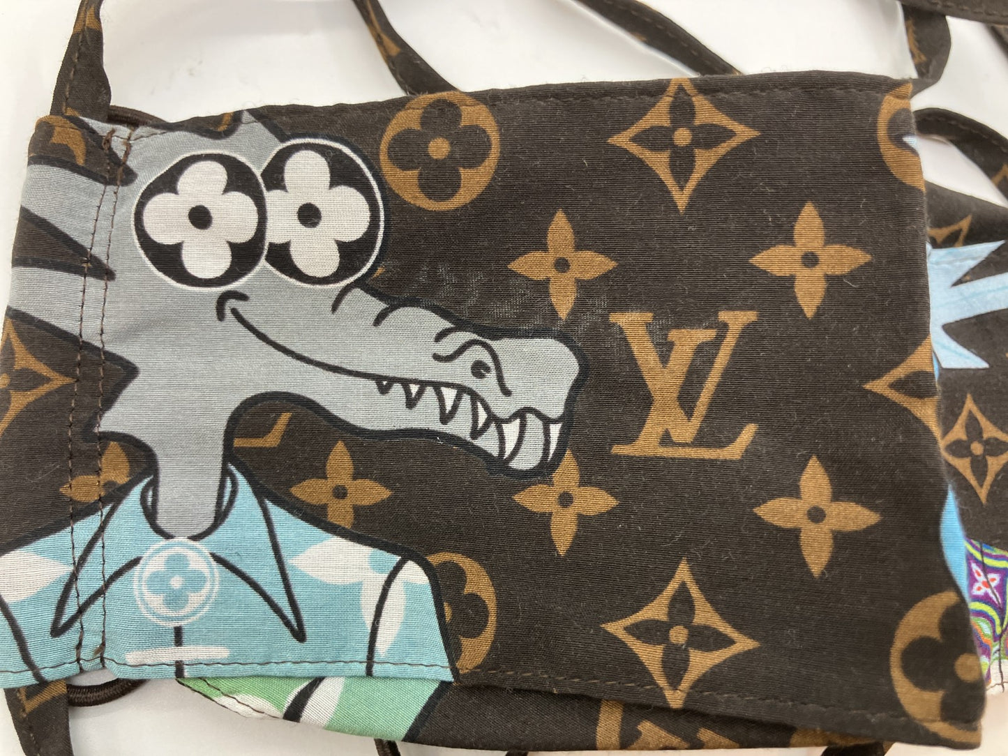 Louis Vuitton Monogram Face Mask MP2954 Vivienne Italy Adjustable Authentic