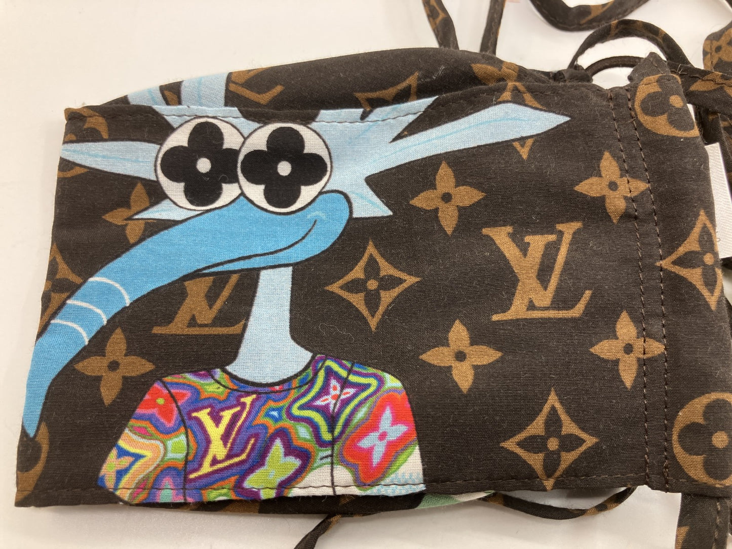 Louis Vuitton Monogram Face Mask MP2954 Vivienne Italy Adjustable Authentic