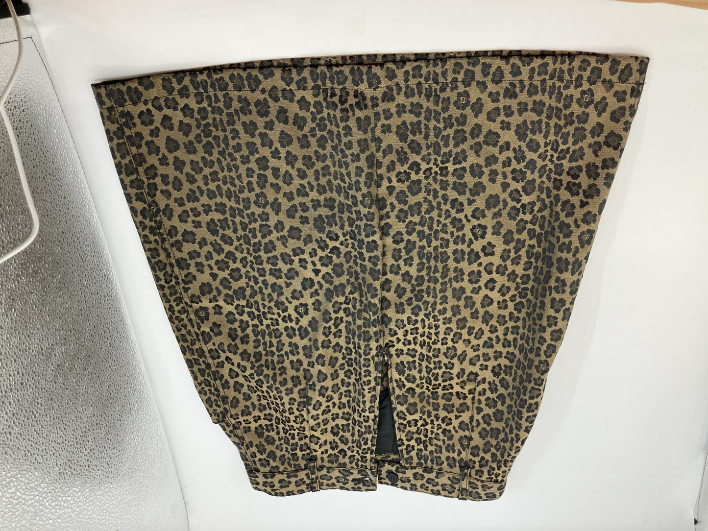FENDI Jeans Leopard Print Skirt Brown Size IT42 / W28 Made in Italy 窶・Women窶冱
