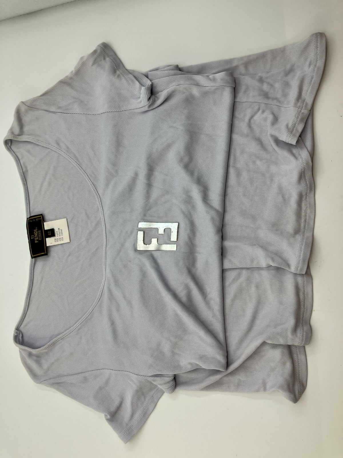 FENDI Women窶冱 Dress Size 42 Light Lavender Shoulder 36cm Bust 34cm Waist 34cm Length 81cm Model 157cm Bust 95-100cm Waist 65cm Hip 90cm 窶・