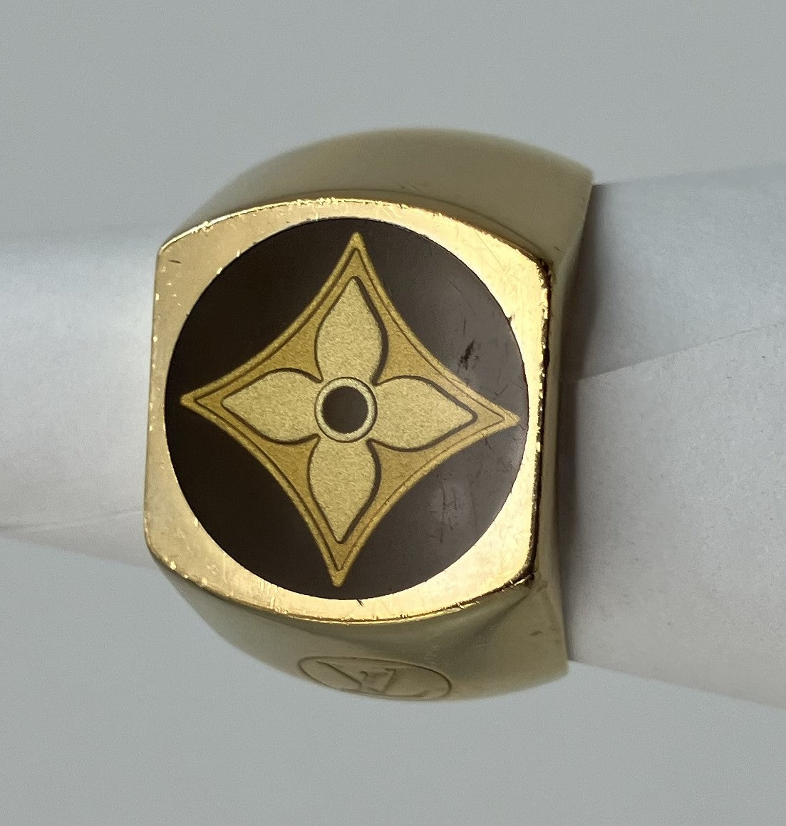 LOUIS VUITTON SV925 Fleur Ring GP (JP 16)(US 8)(EU 56) 14.5g