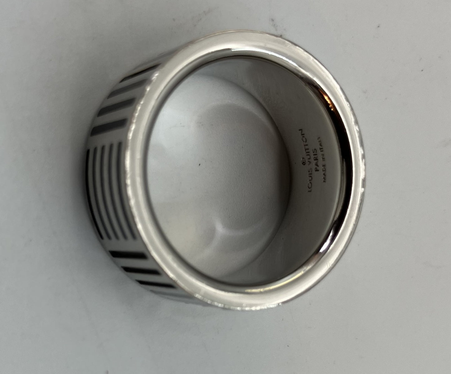 แหวน LOUIS VUITTON Damier Colors M62493 (JP 19)(US 9.5)(EU 59) สีเงิน จัดส่งฟรี 