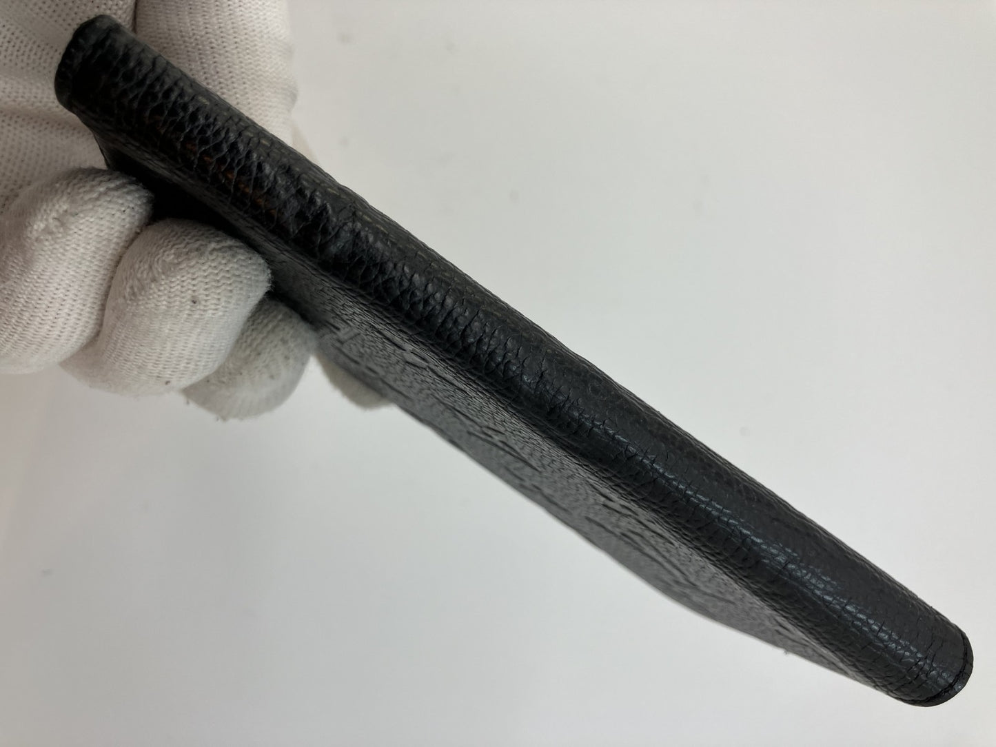 LOUIS VUITTON Monogram Leather Folio iPhone X XS Case Black BC2199 Made in Spain