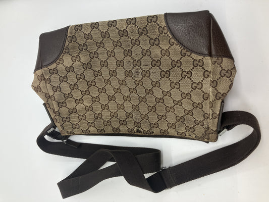 GUCCI GG Canvas 114273 Shoulder Crossbody Bag Beige Brown Italy