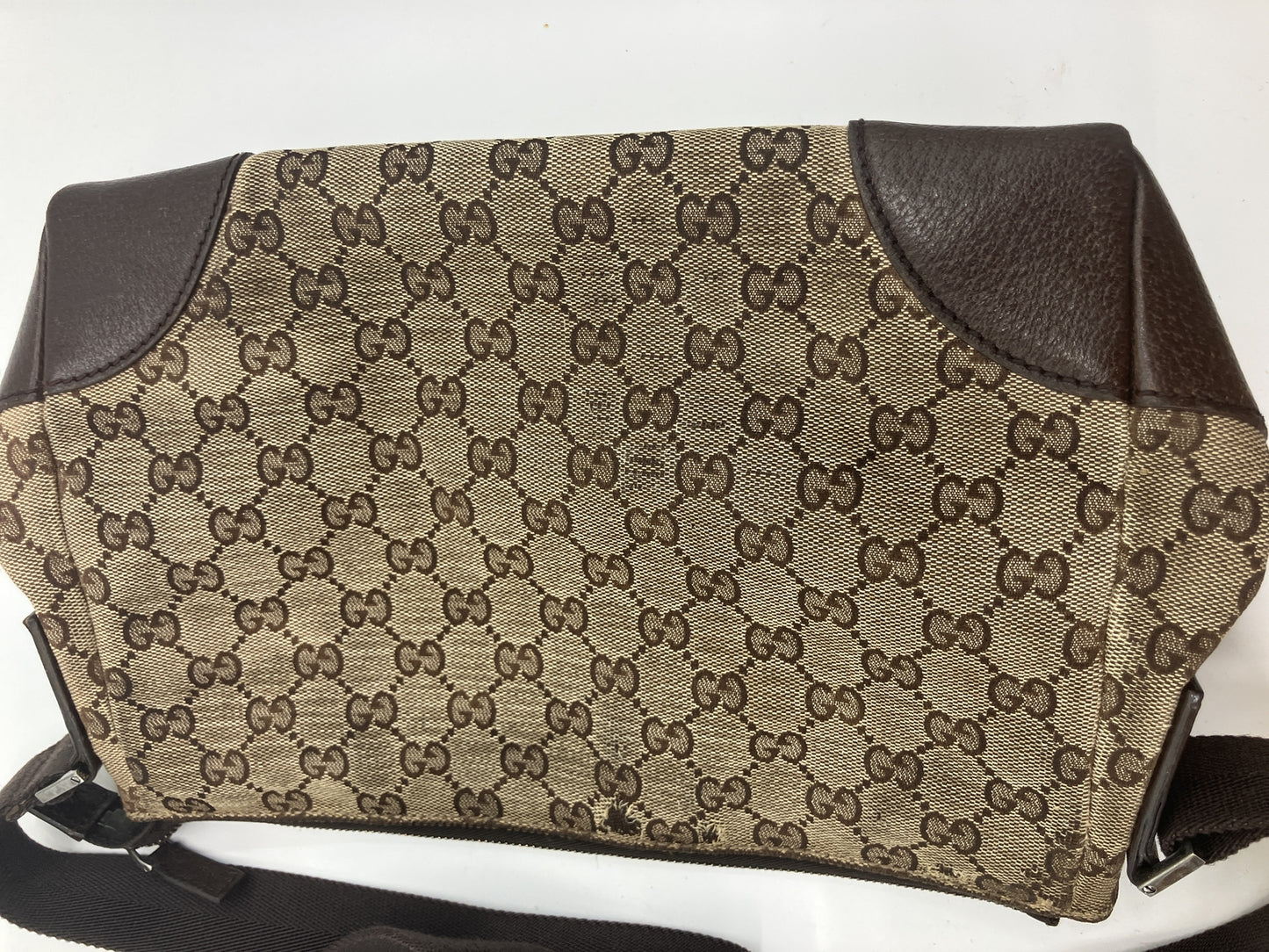 GUCCI GG Canvas 114273 Shoulder Crossbody Bag Beige Brown Italy