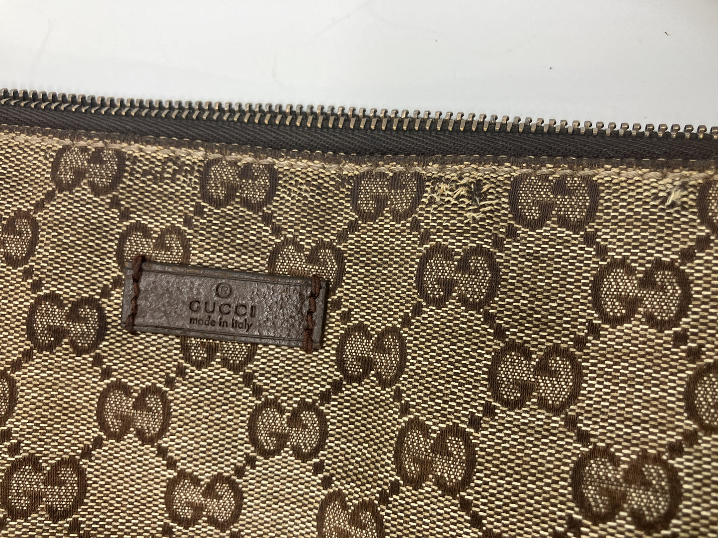 GUCCI GG Canvas 114273 Shoulder Crossbody Bag Beige Brown Italy
