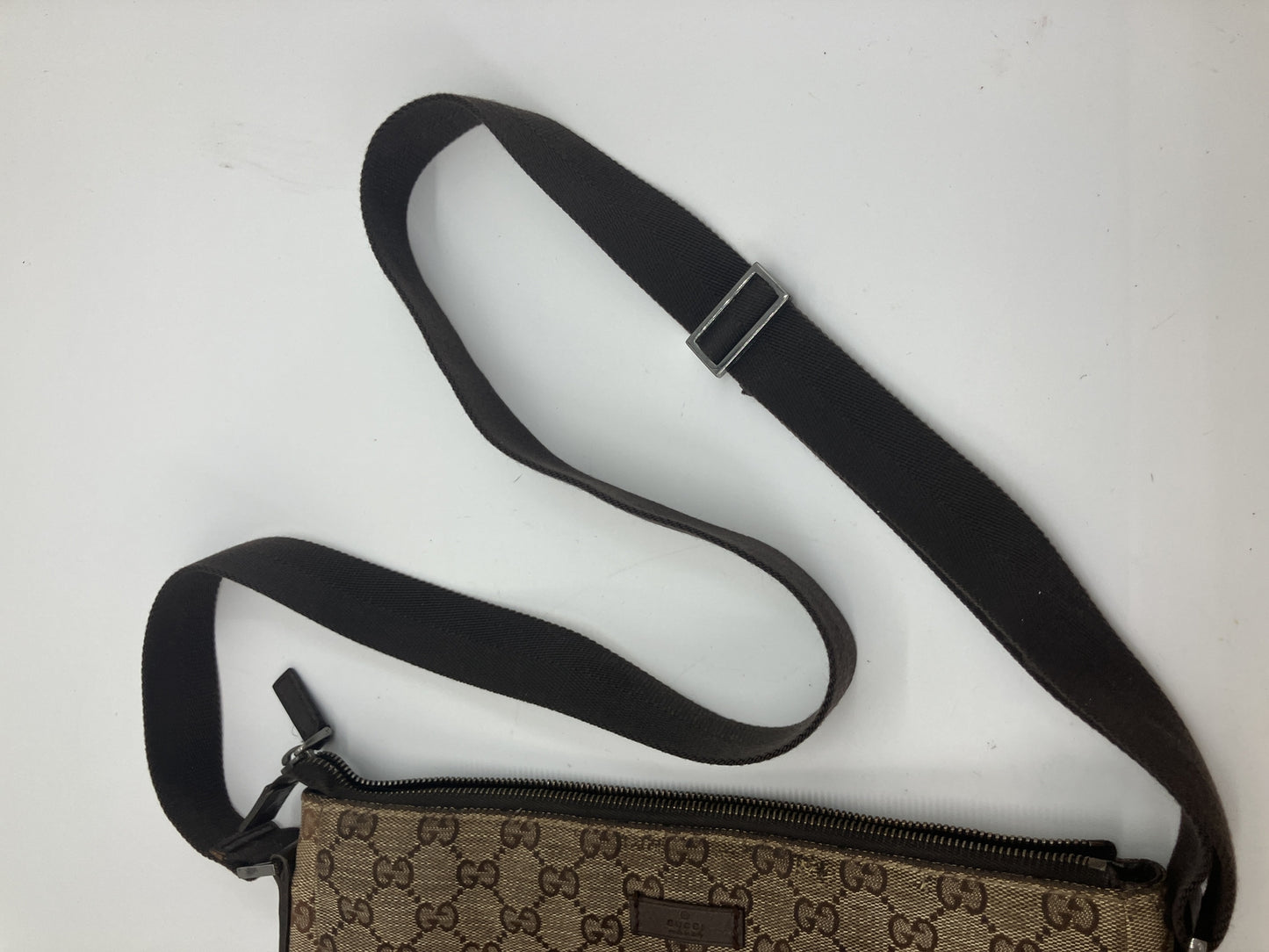 GUCCI GG Canvas 114273 Shoulder Crossbody Bag Beige Brown Italy