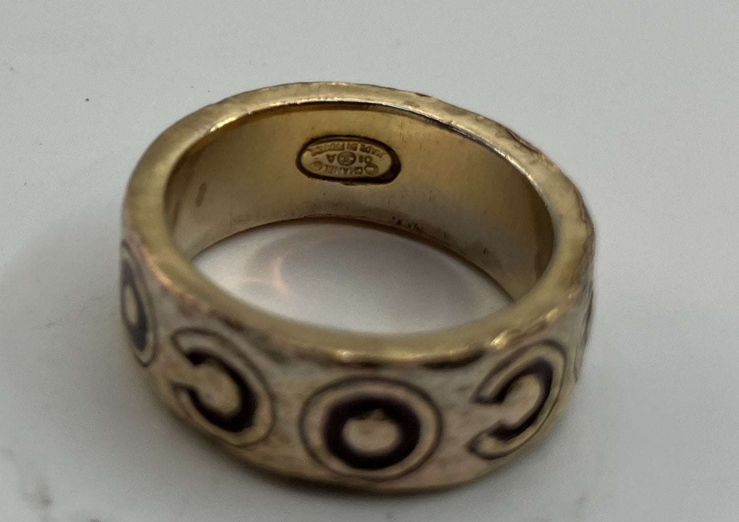 CHANEL COCO Ring 01/A (JP 12)(US 6.5)(EU 52) Gold Free Shipping 