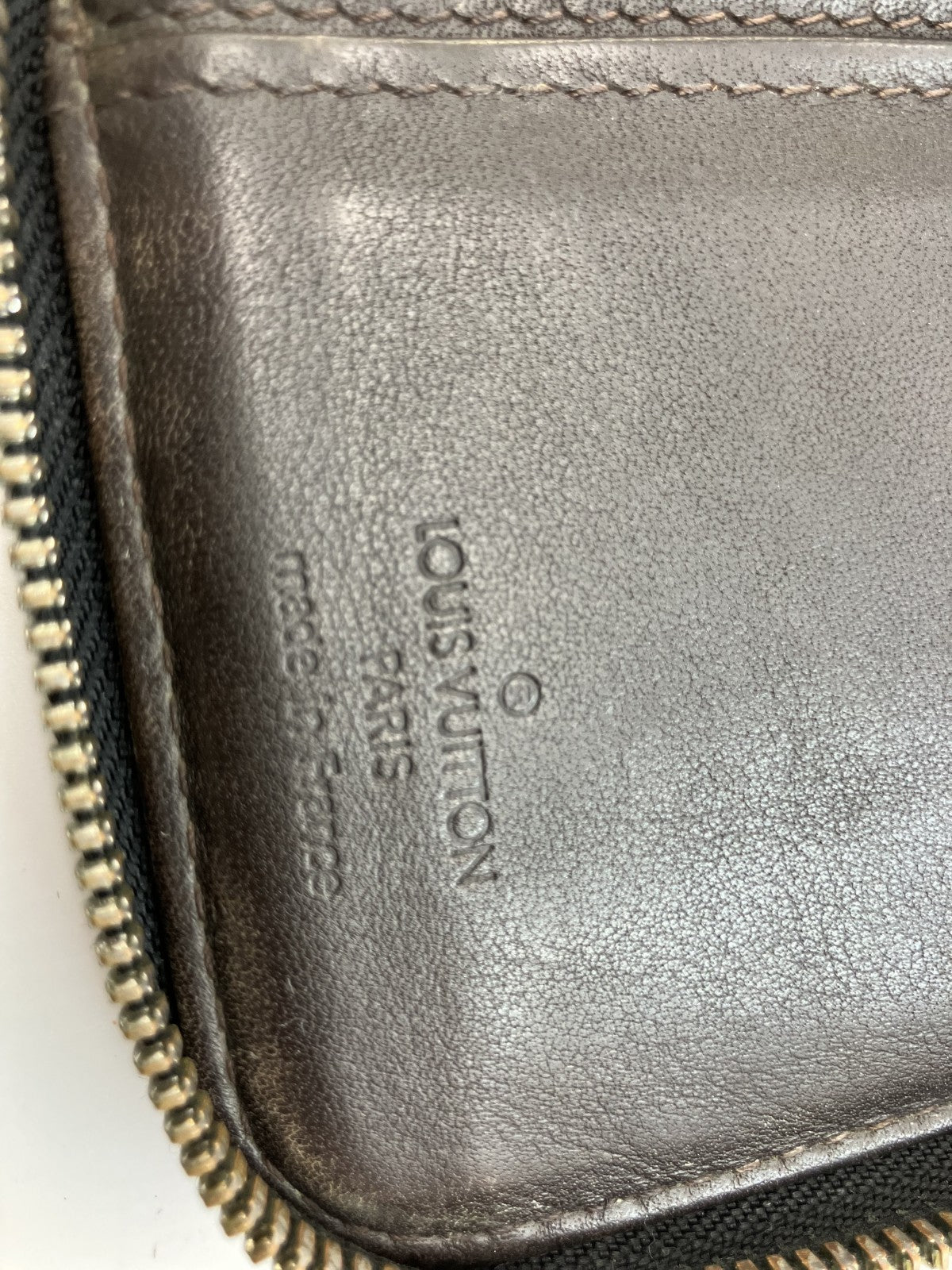 LOUIS VUITTON Damier Geant Zip-Around Long Wallet M93546 Black w/ Box, Dust Bag, Receipts