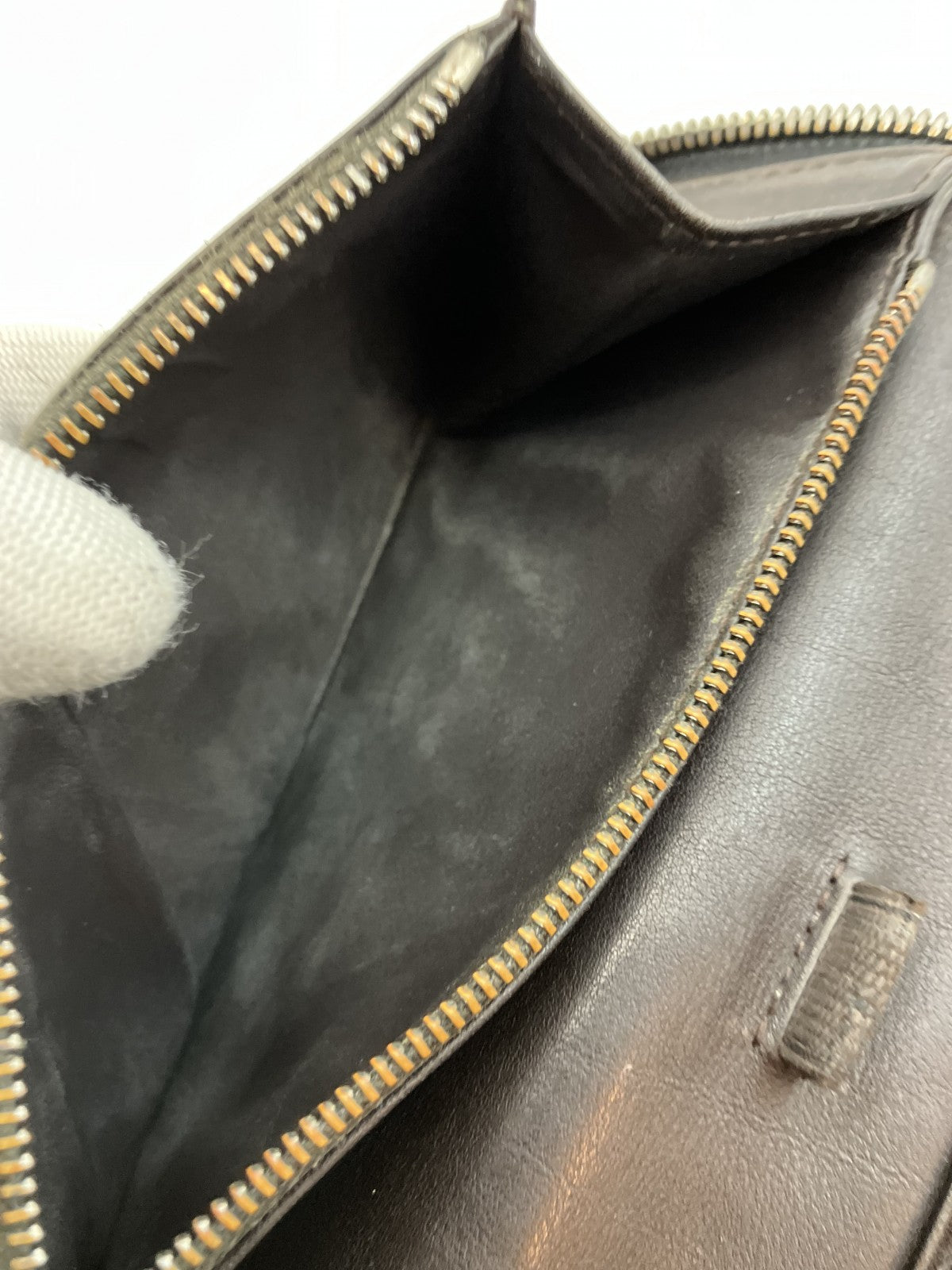 LOUIS VUITTON Damier Geant Zip-Around Long Wallet M93546 Black w/ Box, Dust Bag, Receipts