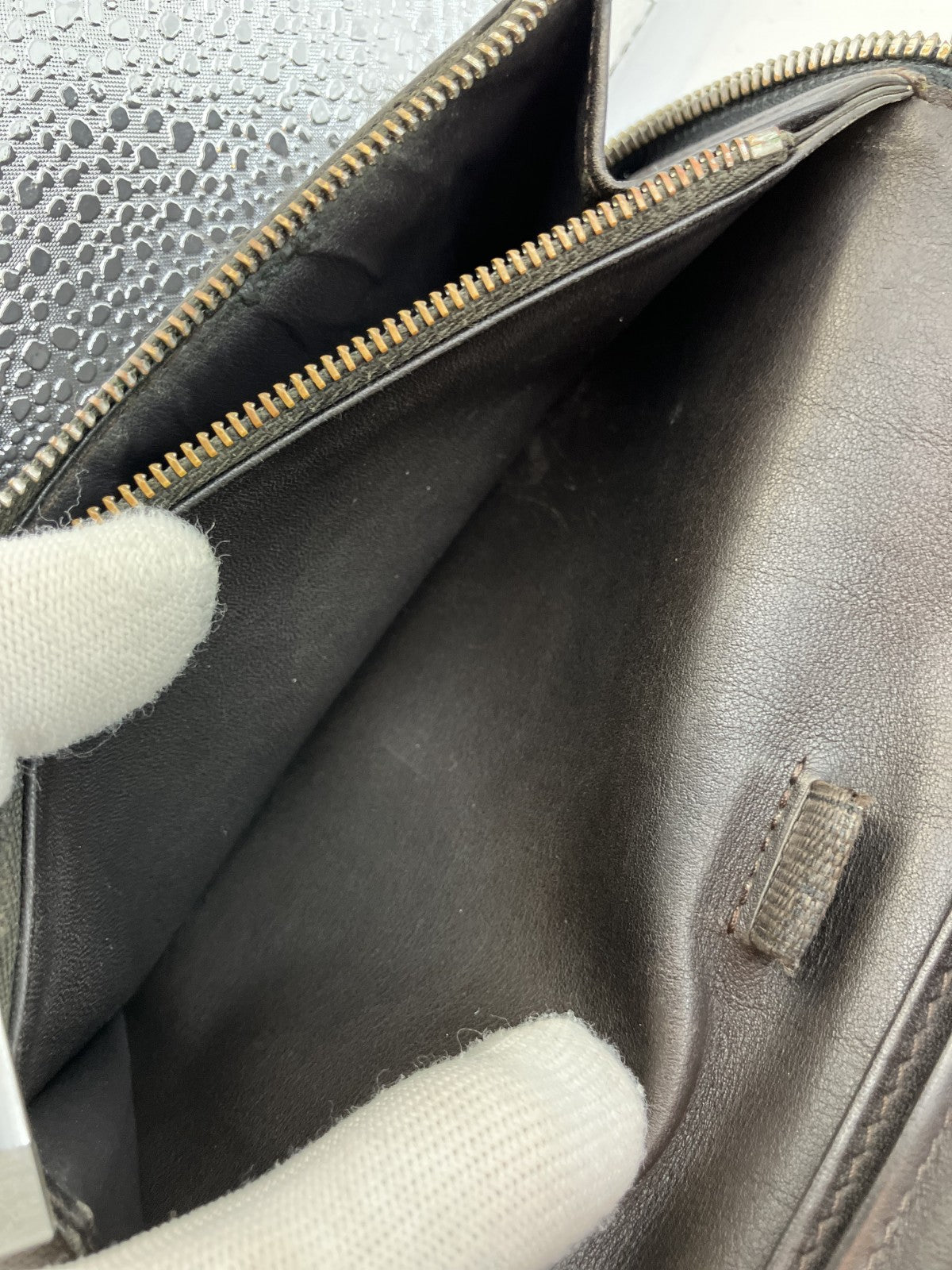 LOUIS VUITTON Damier Geant Zip-Around Long Wallet M93546 Black w/ Box, Dust Bag, Receipts