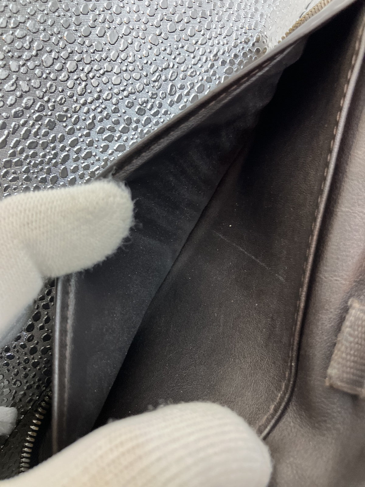 LOUIS VUITTON Damier Geant Zip-Around Long Wallet M93546 Black w/ Box, Dust Bag, Receipts