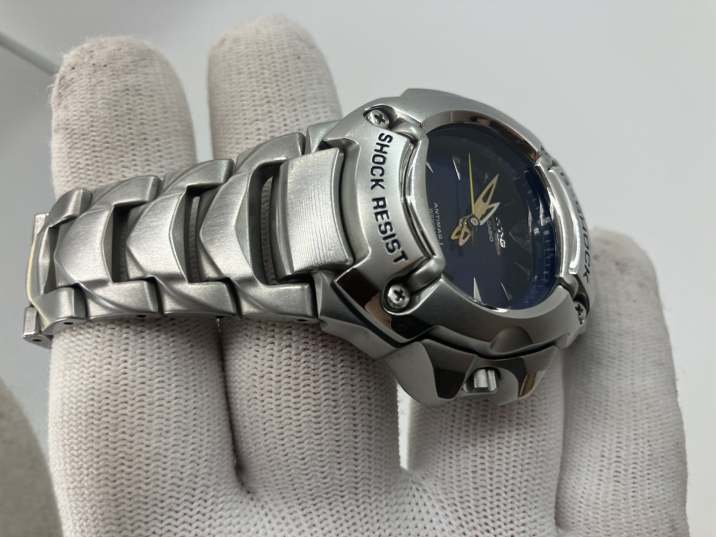 CASIO G-SHOCK MT-G MTG-120 2310 Blue Dial Stainless Steel Quartz Men's Watch