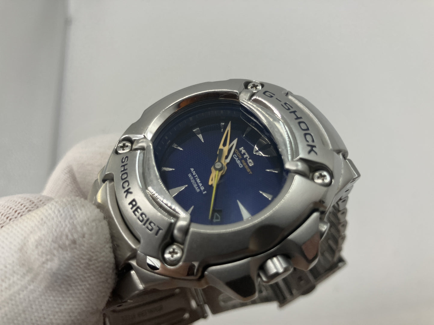 CASIO G-SHOCK MT-G MTG-120 2310 Blue Dial Stainless Steel Quartz Men's Watch