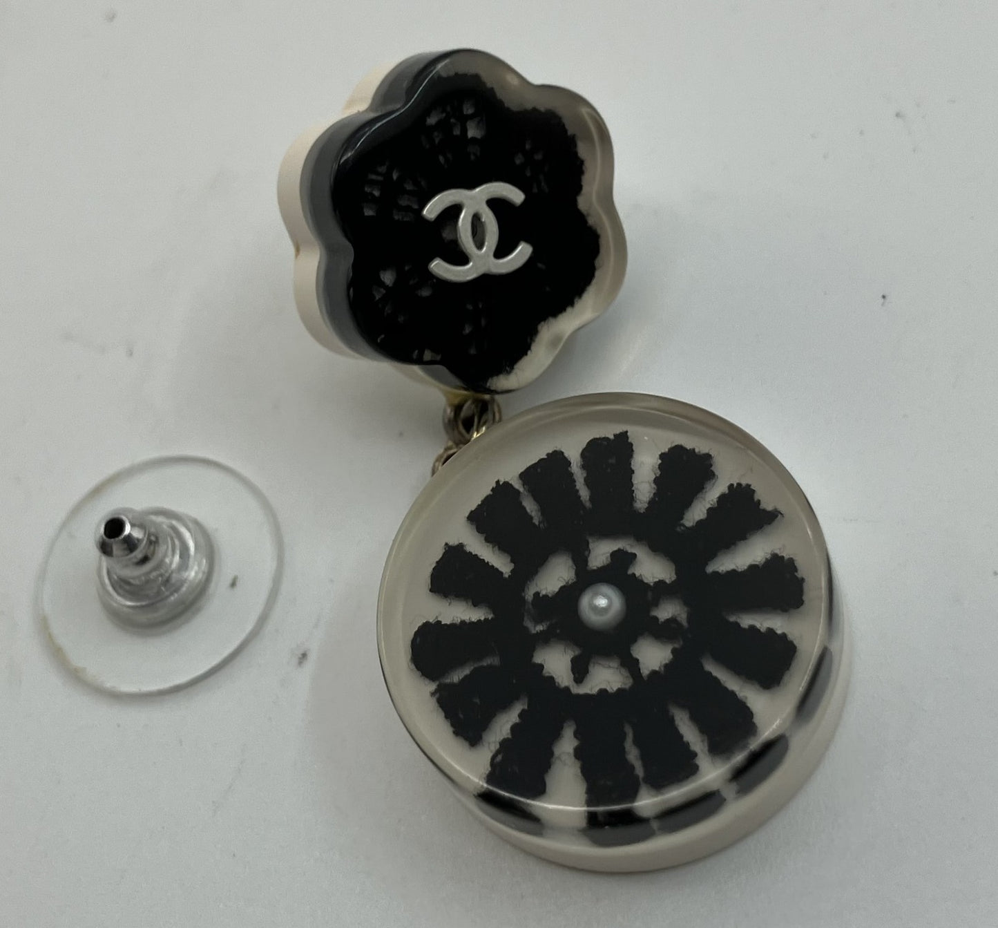 CHANEL 16P Coco Mark Pierced Earrings - One Ear Only -