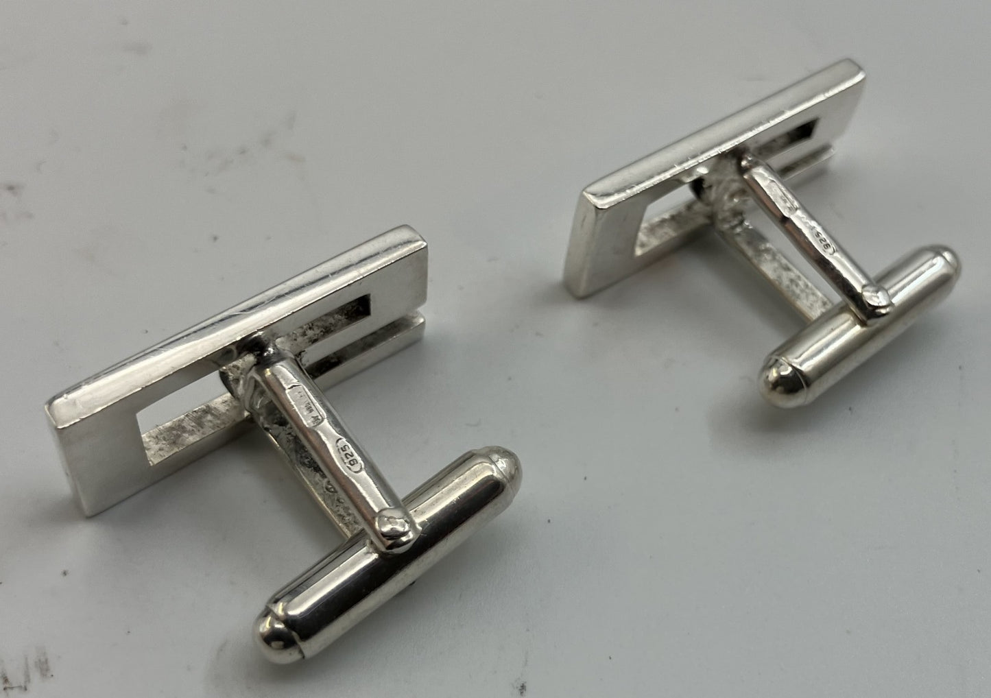 GUCCI G Logo Cufflinks SV925 11.4g