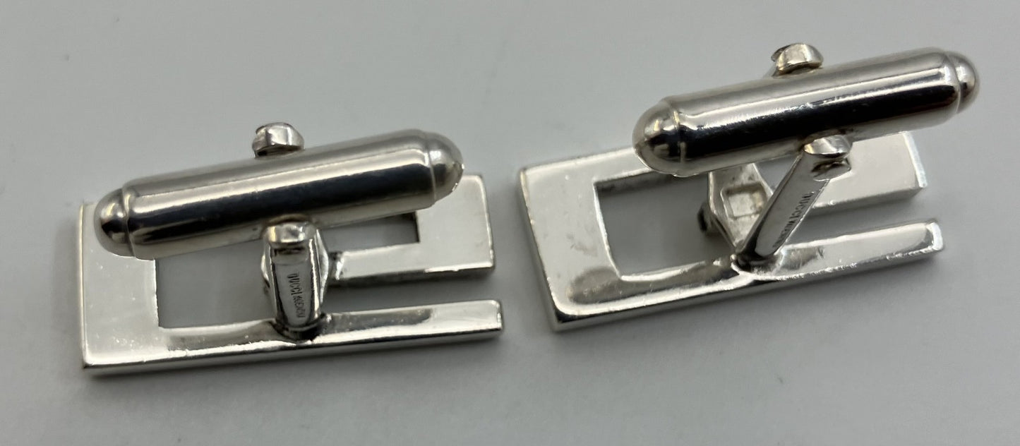 GUCCI G Logo Cufflinks SV925 11.4g