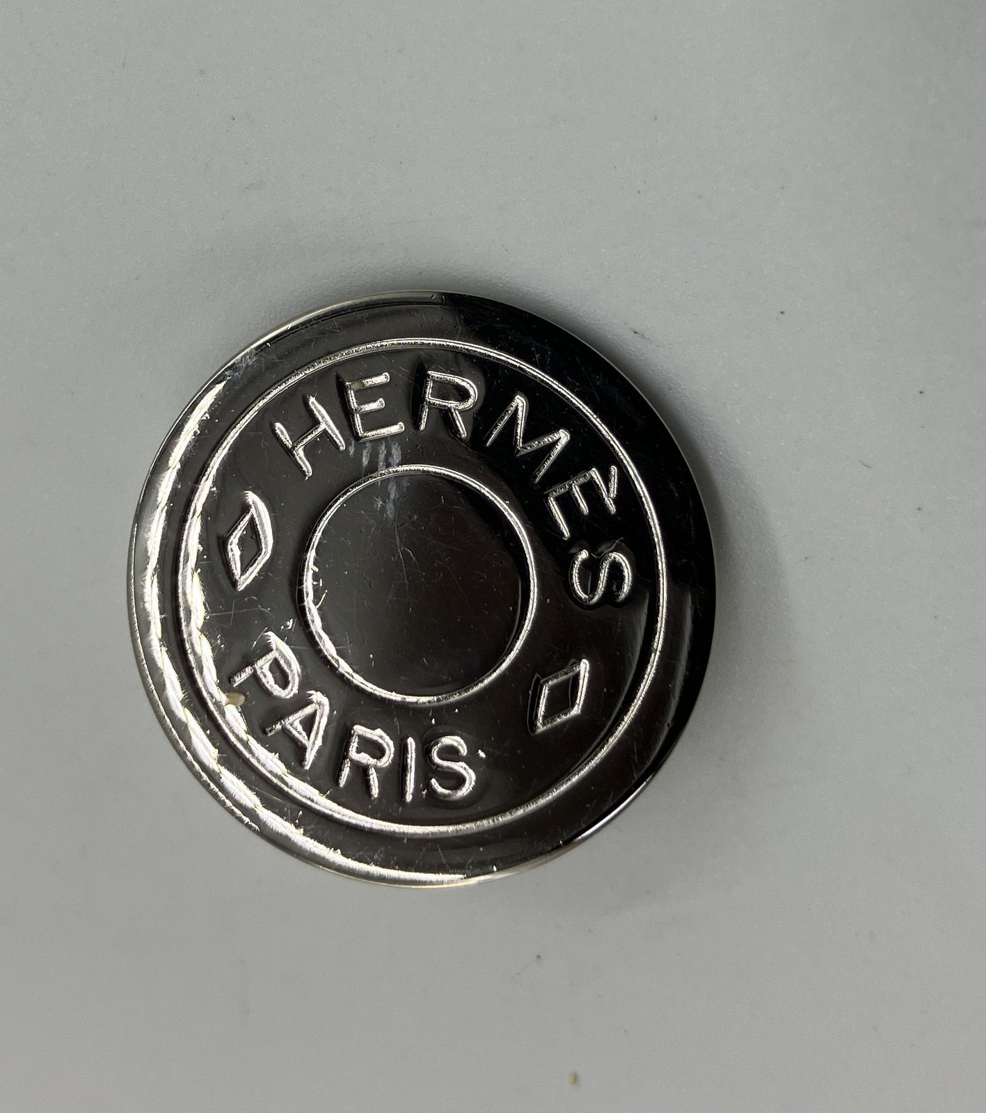 HERMES Sellier Clip-On Earrings Gold Silver Tone Mixed Color Set