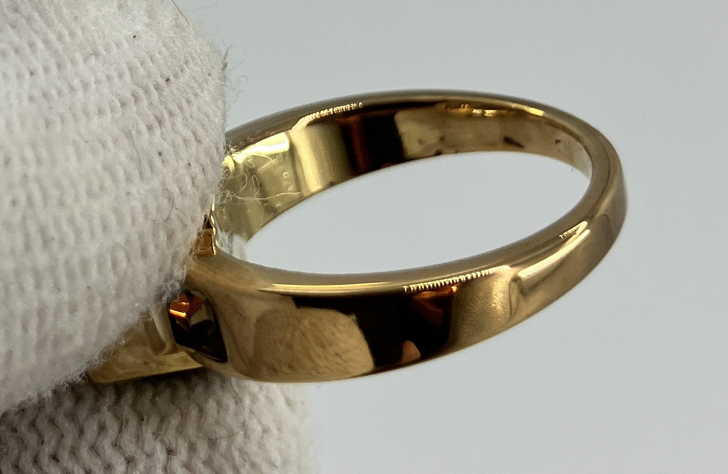 Louis Vuitton Gamble Ring Gold Crystal Black M75426 Size US 5.5 EU 50 JP 10