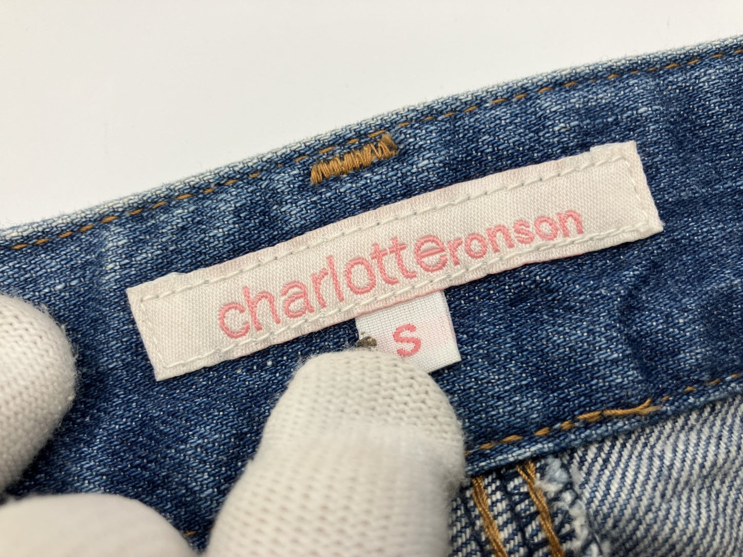 Yellow camisole with cups and denim mini skirt set