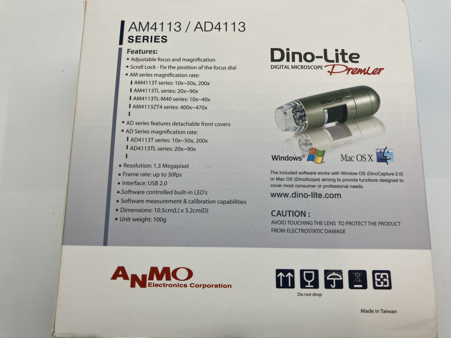 กล้องจุลทรรศน์ดิจิตอล Dino-Lite AM4113/AD4113 USB Premier2 M โพลาไรเซอร์ (โพลาไรซ์) DINOAD4113ZT จัดส่งฟรี 