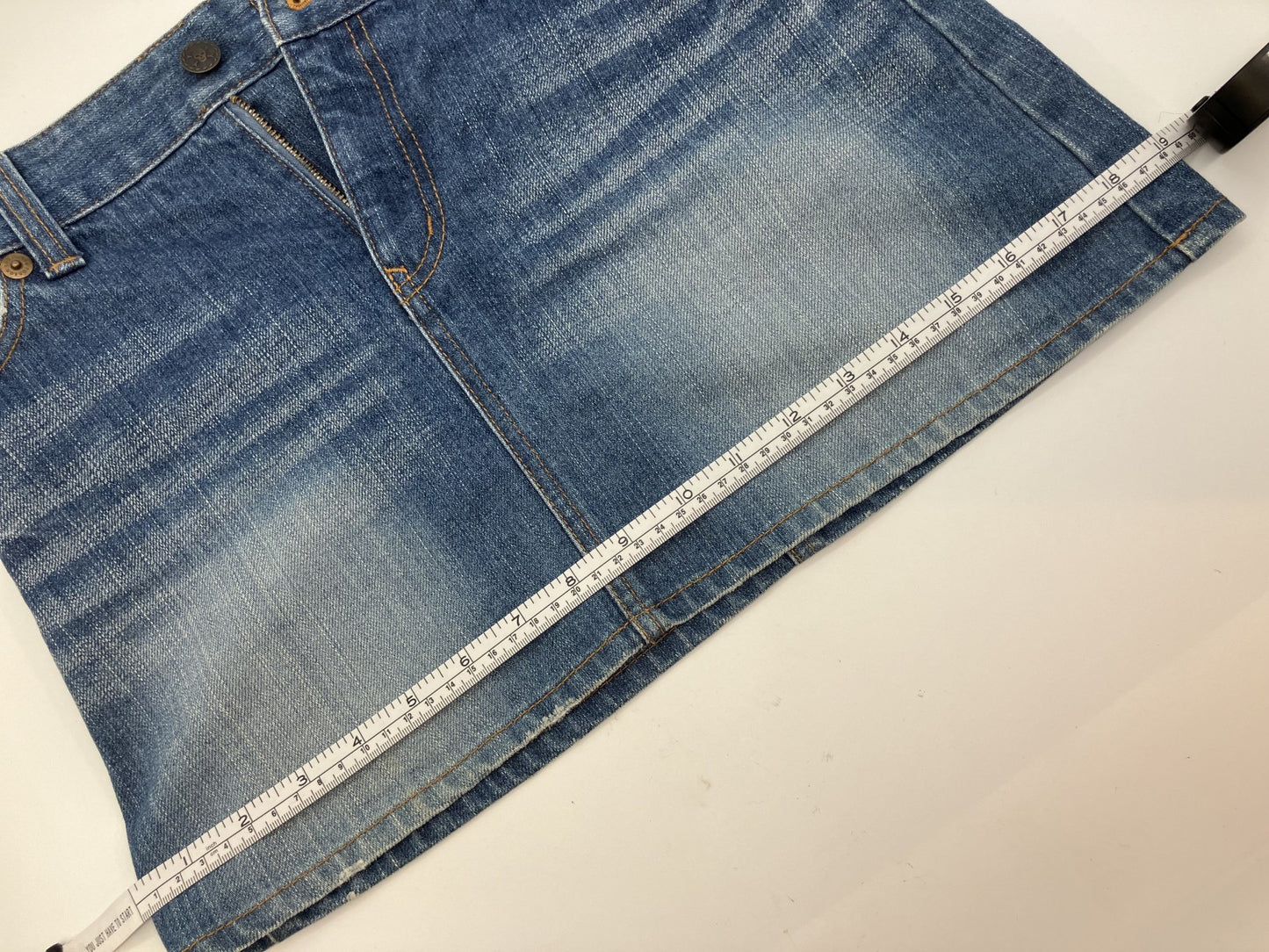 Yellow camisole with cups and denim mini skirt set