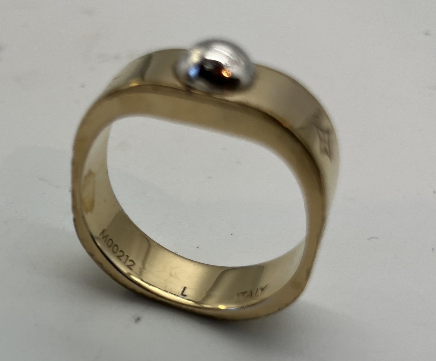 LOUIS VUITTON M00212 Nanogram Ring Size L (JP 15) (US 8) (EU 55) Gold