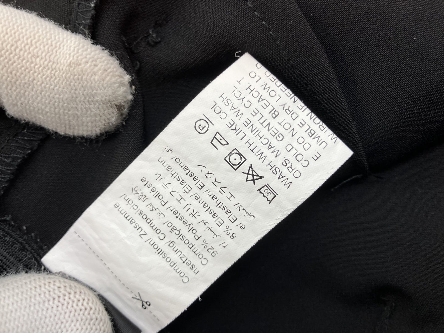 [Good condition / Model wearing image included] Cropped T-shirt & wrap-style skirt pants set / Short-sleeved bejeweled top + short-pants-style skirt / Korean-style outfit /