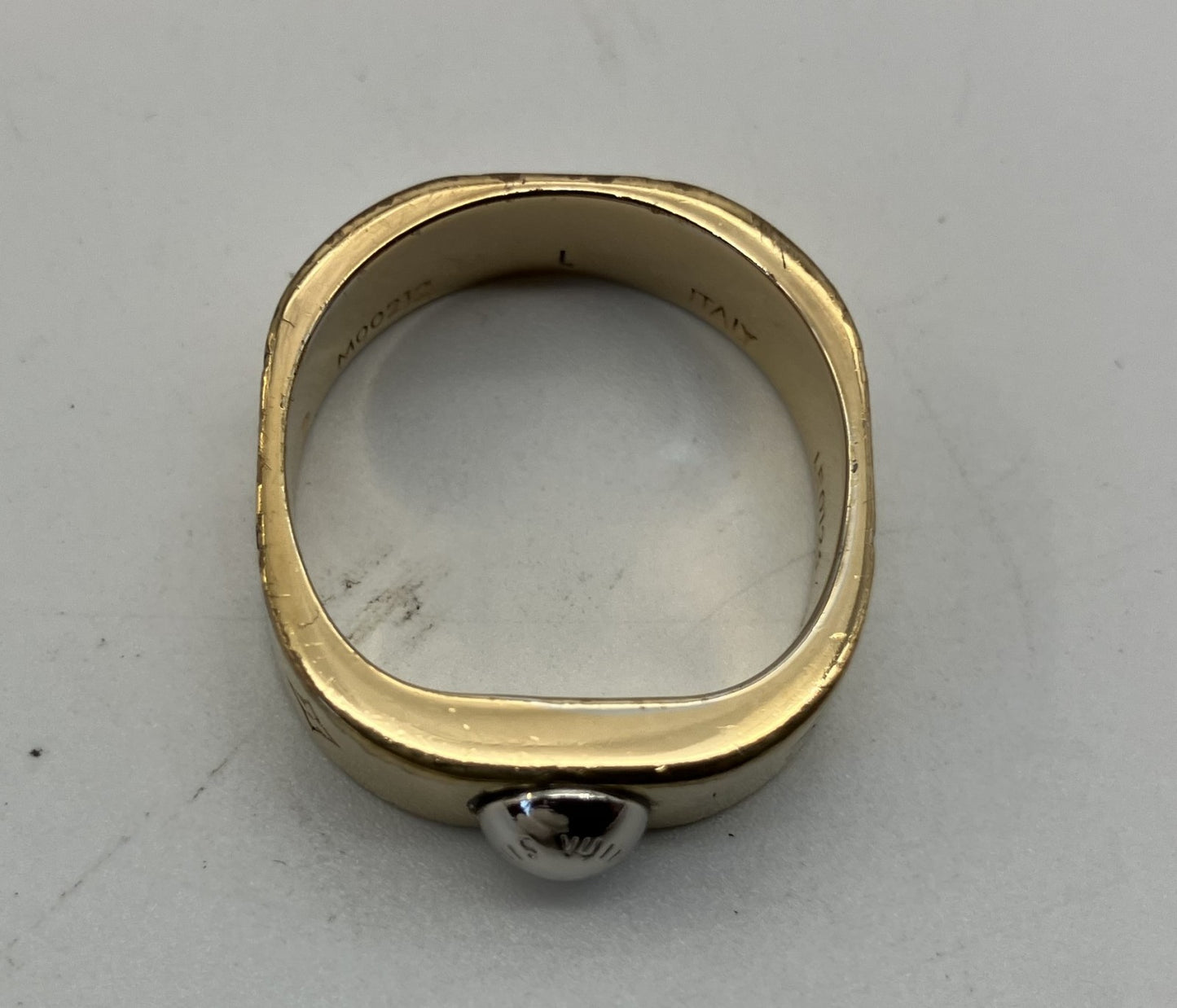 LOUIS VUITTON M00212 Nanogram Ring Size L (JP 15) (US 8) (EU 55) Gold