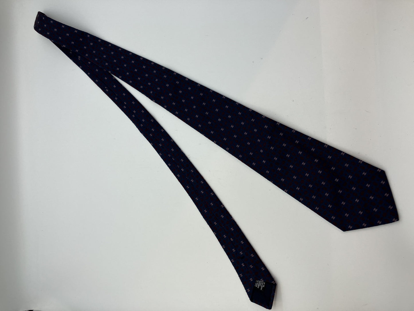 CHANEL Tie - Navy Blue - 10 cm (3.94 inch) Wide -
