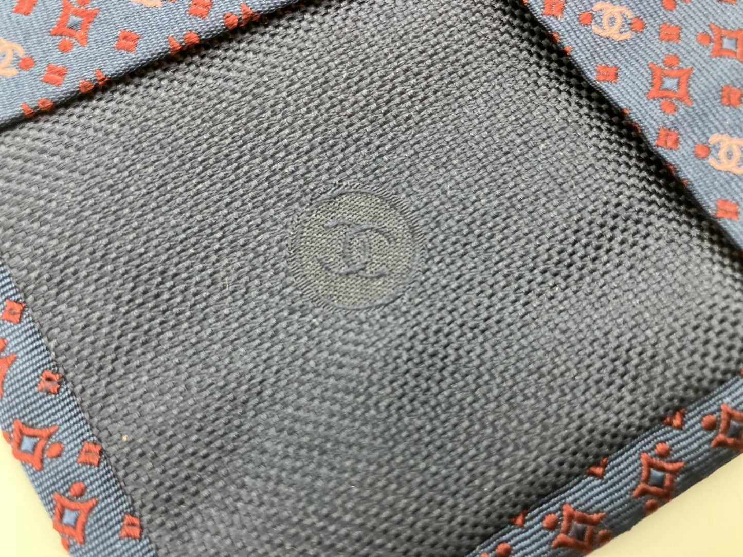 CHANEL Tie - Navy Blue - 10 cm (3.94 inch) Wide -