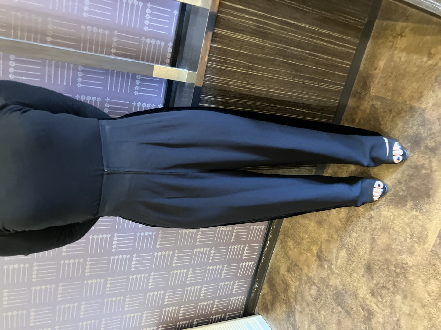 Valentino Garavani Pants Black Side Stripe Size 42 Italy Women's Trousers