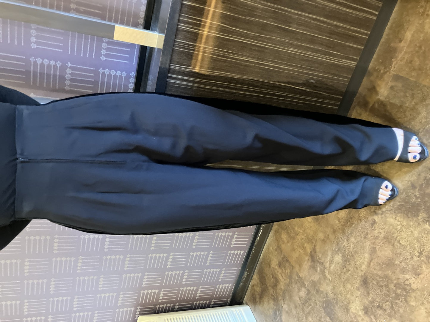 Valentino Garavani Pants Black Side Stripe Size 42 Italy Women's Trousers