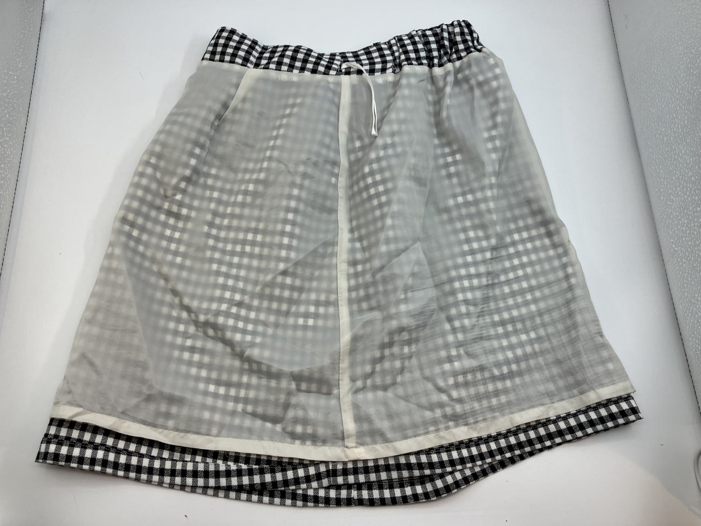 [Beautiful item] SHEIN top and gingham skirt, set-up style, 2-piece set, M-L size,