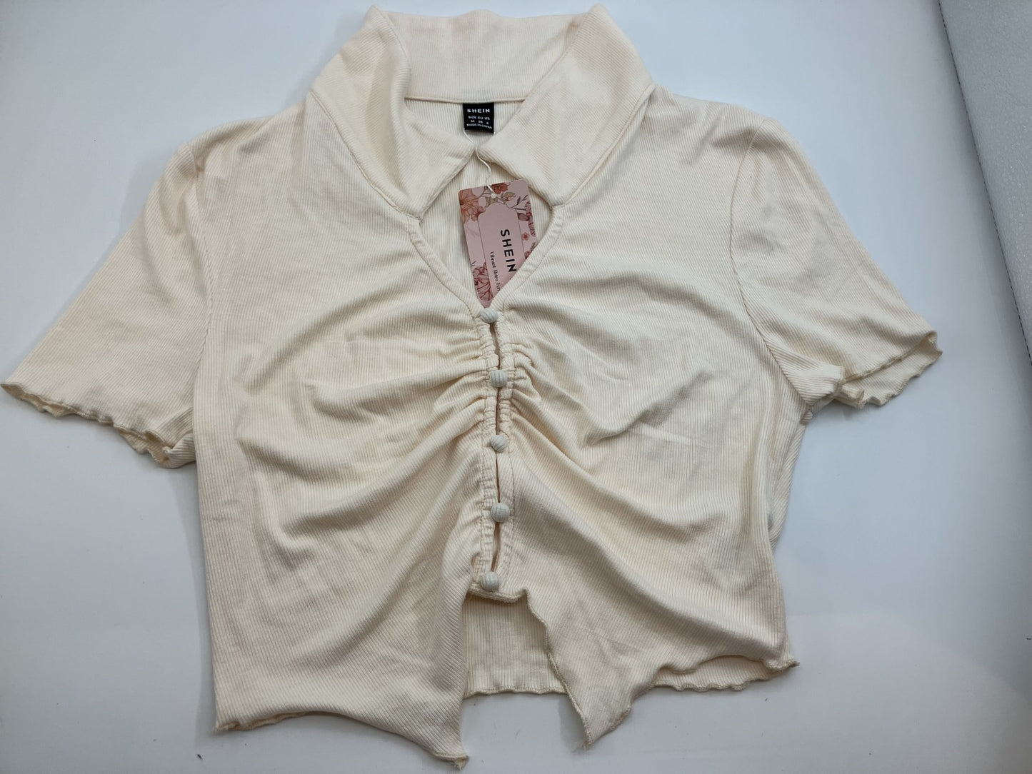 [Beautiful item] SHEIN top and gingham skirt, set-up style, 2-piece set, M-L size,