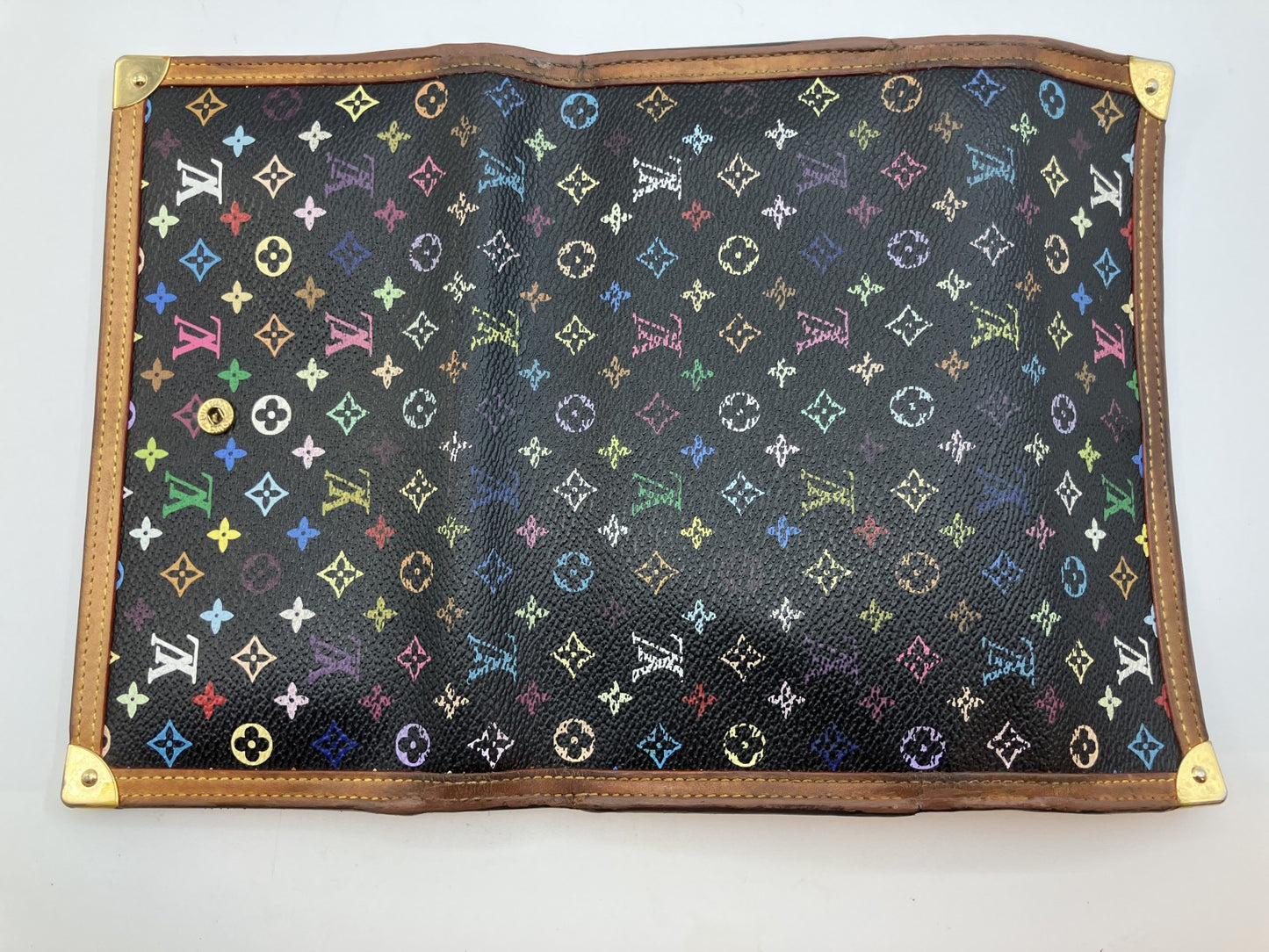 Louis Vuitton Monogram Multicolore Porte Tresor International Wallet M92658 Black