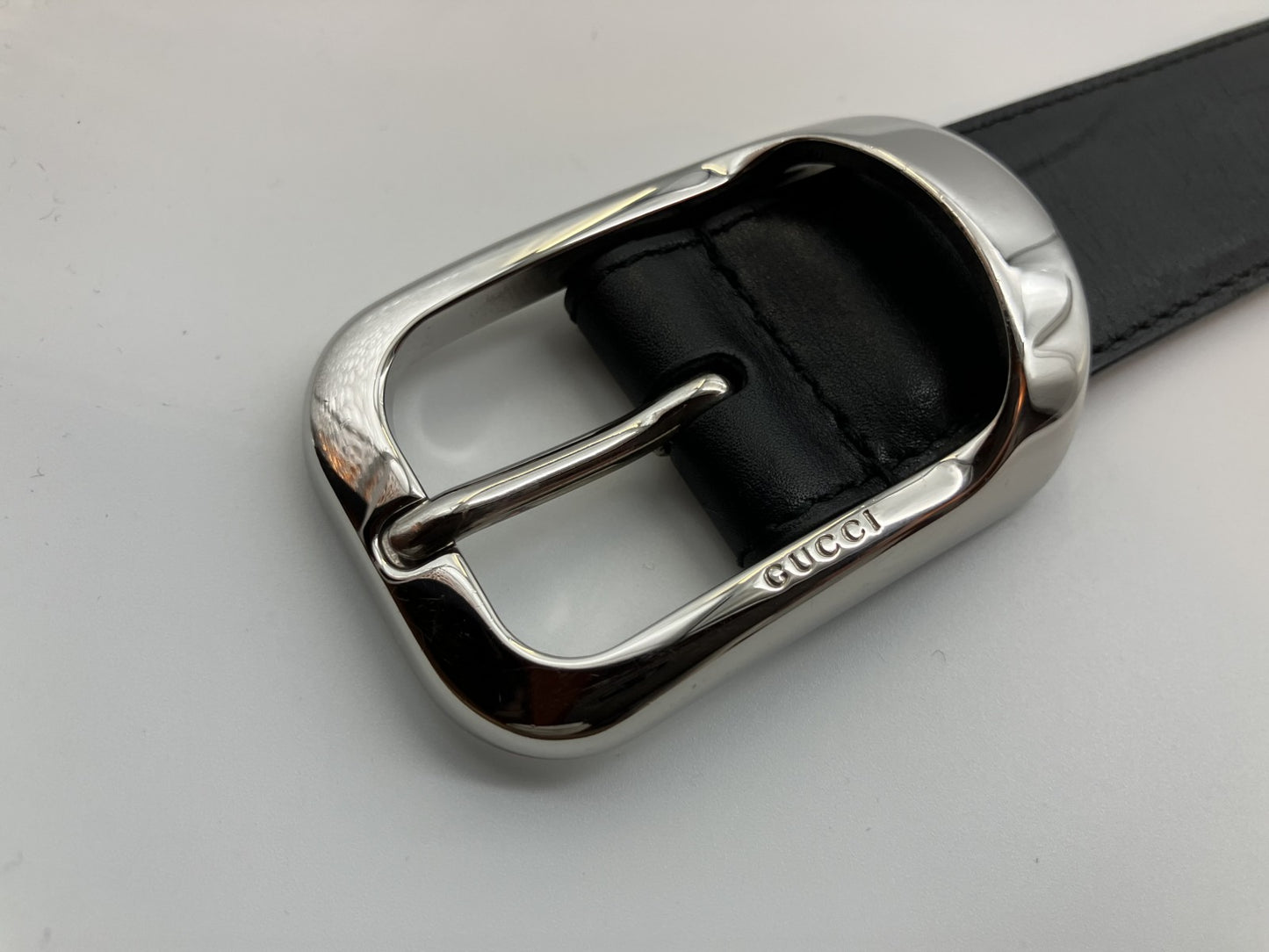 Guccissima Belt Length 107 cm (42.13 inch) Width 3 cm (1.18 inch) 256827 525040 Black
