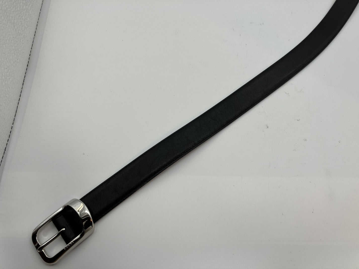 Guccissima Belt Length 107 cm (42.13 inch) Width 3 cm (1.18 inch) 256827 525040 Black