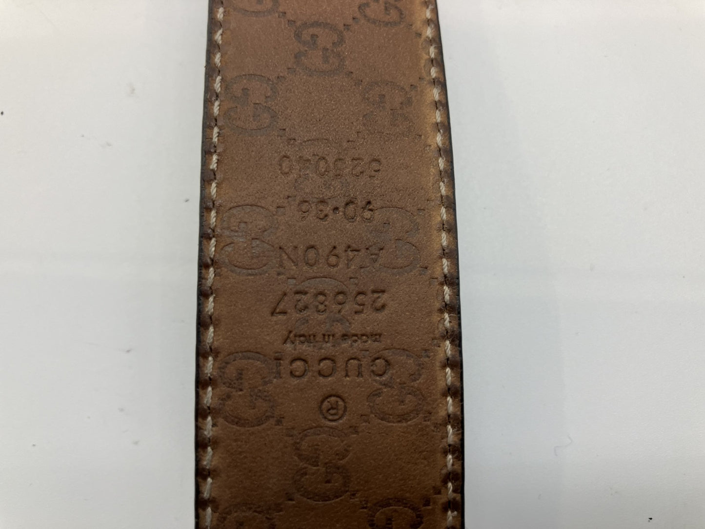 Guccissima Belt Length 107 cm (42.13 inch) Width 3 cm (1.18 inch) 256827 525040 Black