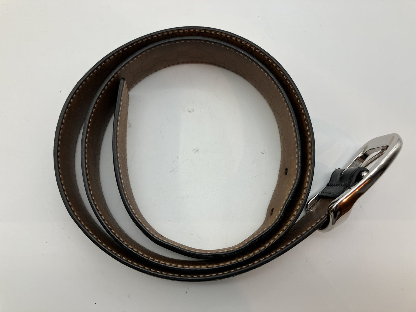 Guccissima Belt Length 107 cm (42.13 inch) Width 3 cm (1.18 inch) 256827 525040 Black