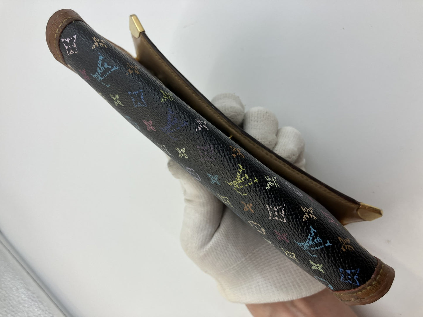 Louis Vuitton Monogram Multicolore Porte Tresor International Wallet M92658 Black