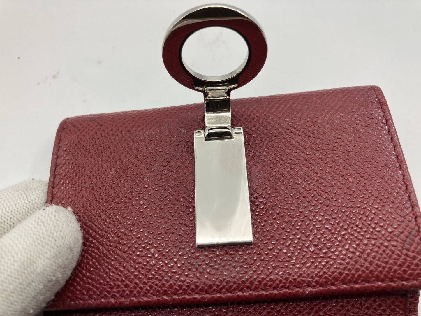 BVLGARI 6-Hook Key Case - Red -