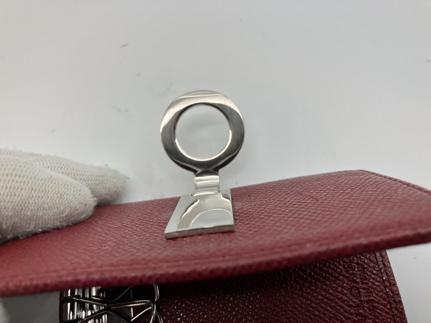 BVLGARI 6-Hook Key Case - Red -