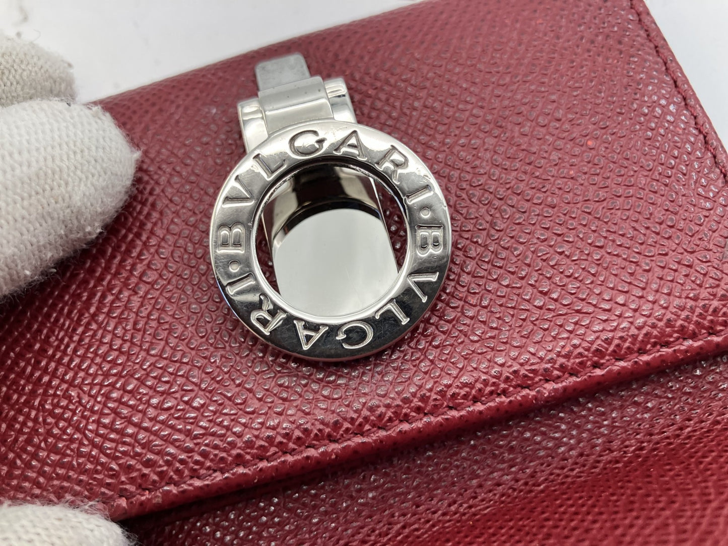 BVLGARI 6-Hook Key Case - Red -