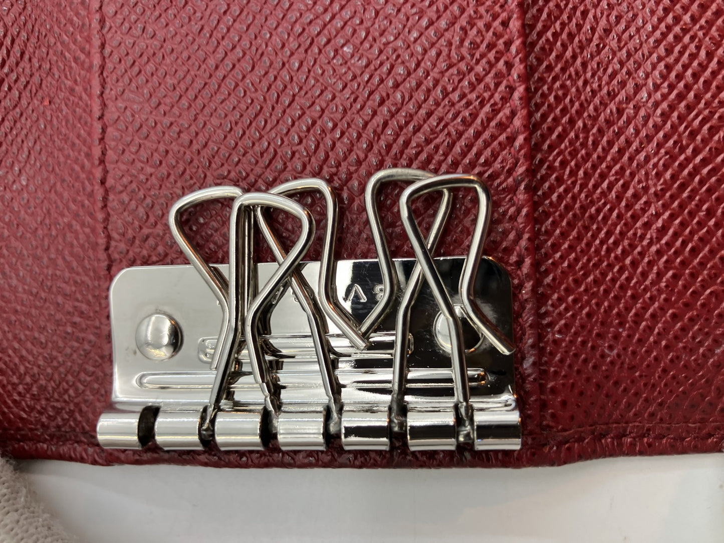 BVLGARI 6-Hook Key Case - Red -