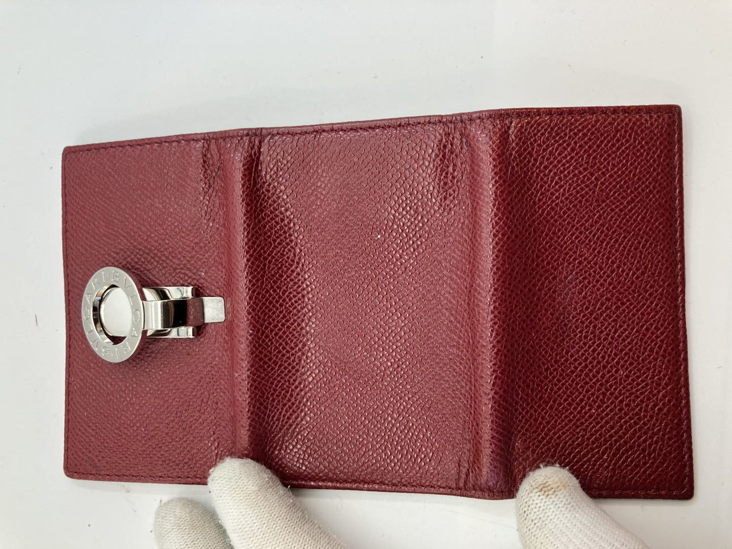 BVLGARI 6-Hook Key Case - Red -