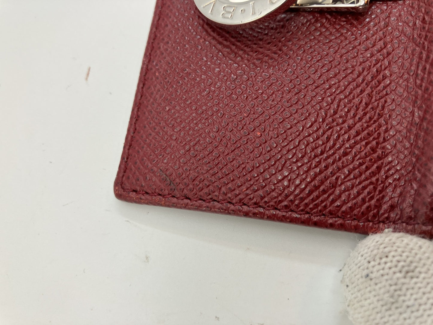 BVLGARI 6-Hook Key Case - Red -